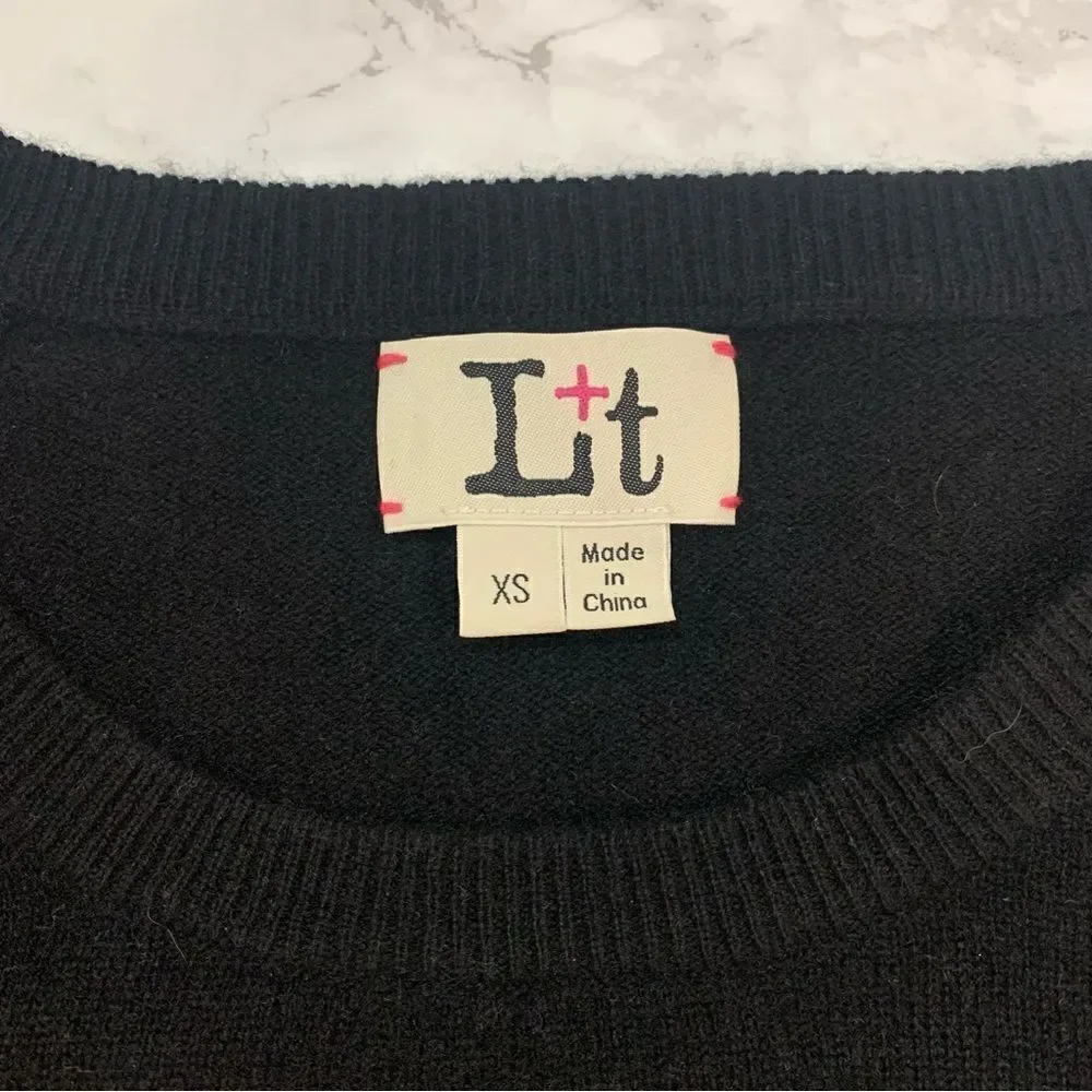 Nordstrom Cashmere Stripes Gold Moon Sweater